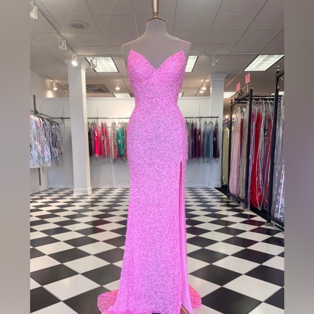 Sherri Hill Candy Pink Prom Dress